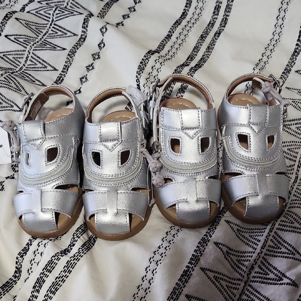 Silver Kids Sandals Toddler